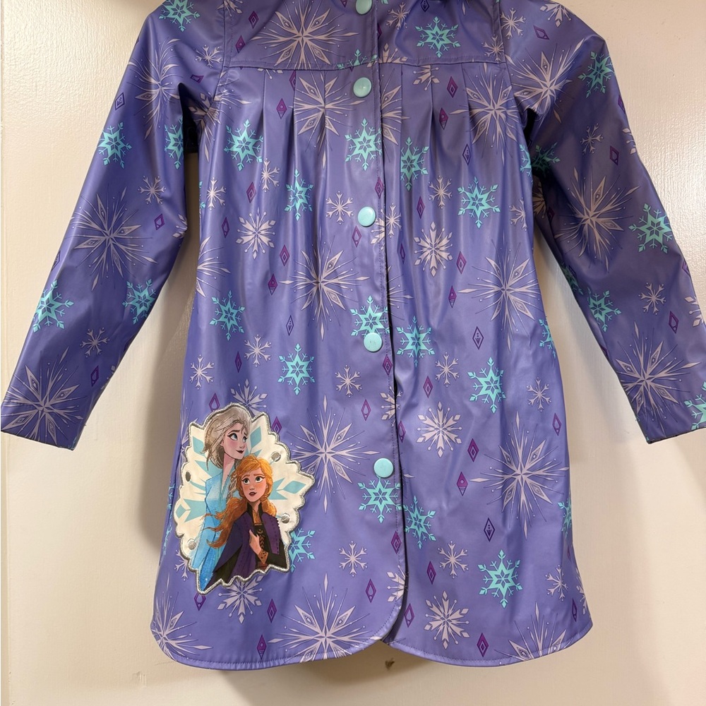 Purple Frozen Themed Raincoat